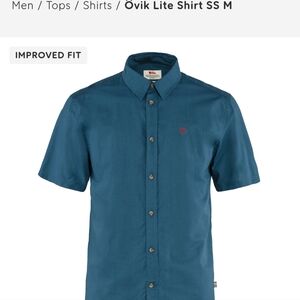 Fjallraven Övik Lite Short Sleeve Shirt - Teal